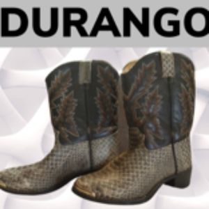 Size 3 kids,durango snake print boot, natural